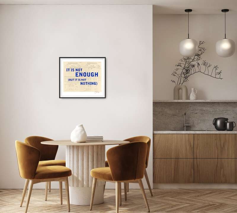 william kentridge - `it is not enough (but it is not nothing)`print