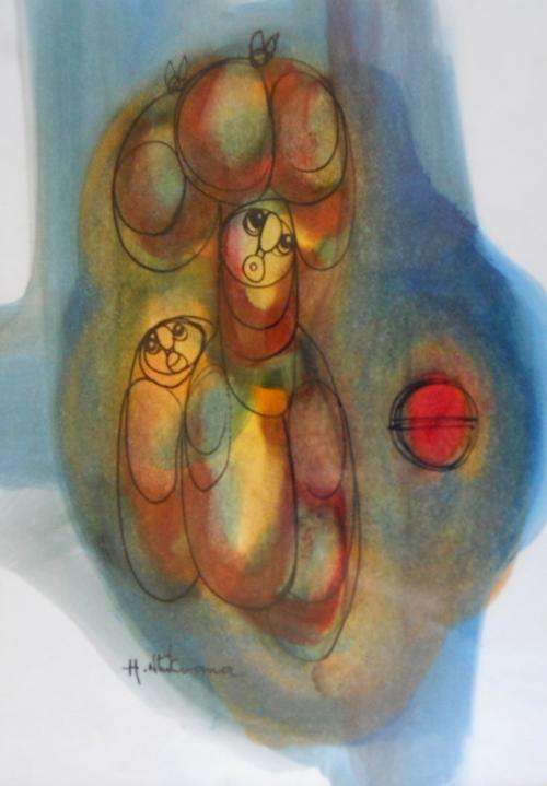 HARGREAVES NTUKWANA, WATERCOLOUR, # 4,  !!!! R1 500-00 !!!!!!