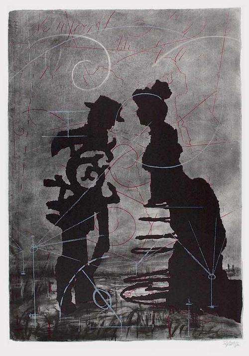 WILLIAM KENTRIDGE "STUDIO PORTRAIT" SILKSCREEN