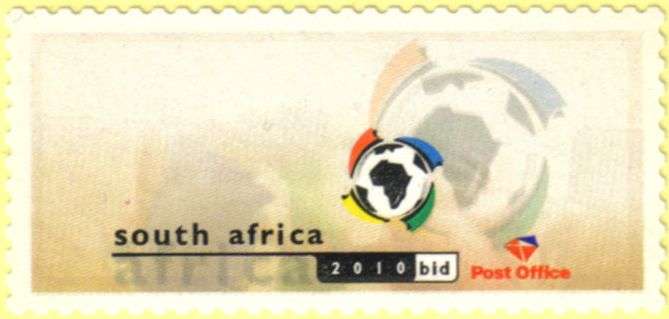 SOUTH AFRICA FIFA 2010 BID VIRTUAL SELF ADHESIVE,VALUE OMITED MINT