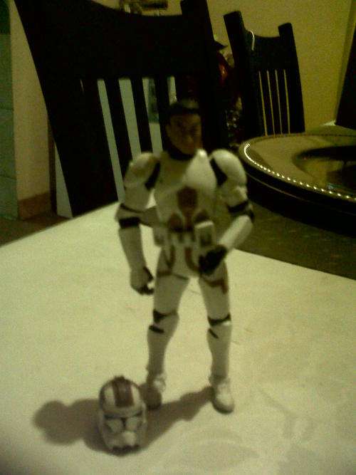 loose star wars figure articulated rare clone engineer removable helmet
