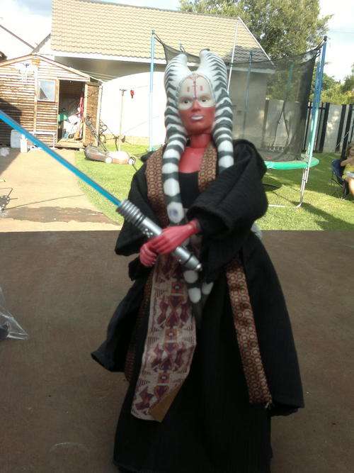 loose star wars figure articulated 12n inch jedi knight with saber Shaak TI