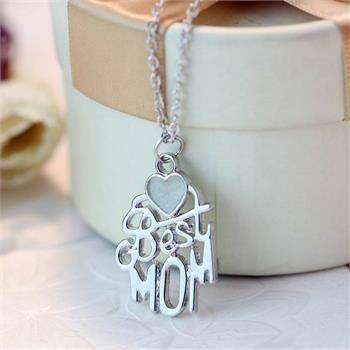 Glow In the Dark Pendant with Silvertone Chain Necklace