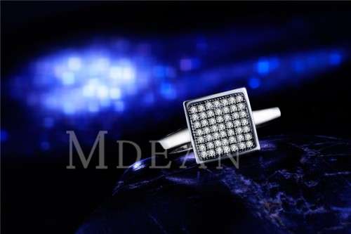 1X ONLY MICRO PAVE 0.49CT CREATED.DIAMOND RING - Size 7/O