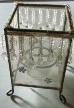 GORGEOUS CANDLE HOLDER,1 AVAILABLE, WITH GLASS BOWL.