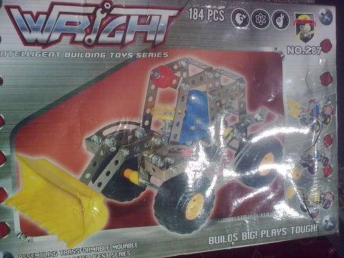 MECCANO TYPE WRIGHT GRADER, 184 PIECE. ONLY 1.