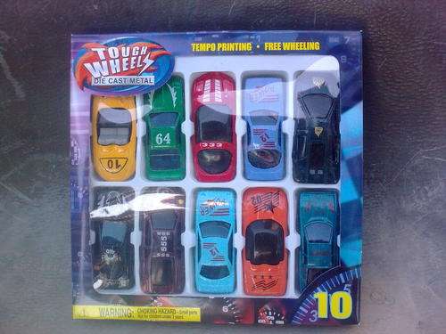 10 PIECE TOUGH WHEEL DIE CAST CARS