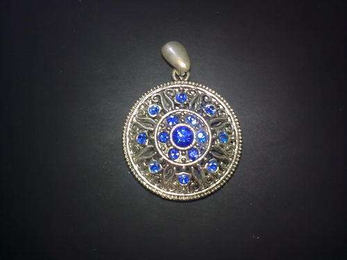 STUNNING CIRCLE OF LIFE TIBETAN SILVER PENDANT