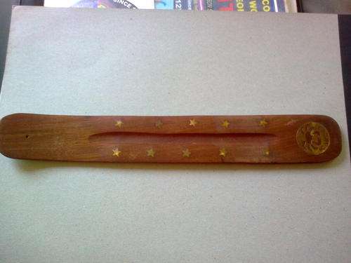 WOOD INSENSE BURNERS WITH BRASS ZODIAC INLAY,,,SEE DESCRIPTION FOR SIGNS AVAILABLE