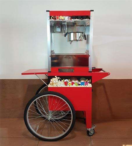 GAS POPCORN MACHINE WITH CART