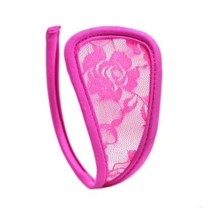 Womens Transparent Lace Heart-shaped Sexy C-string