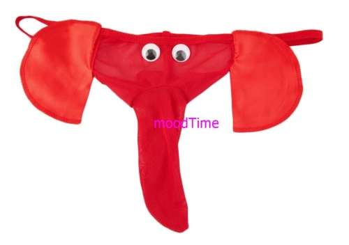 Sexy Men's Intimate Underwear G-string - Novelty Elephant (In Stock)