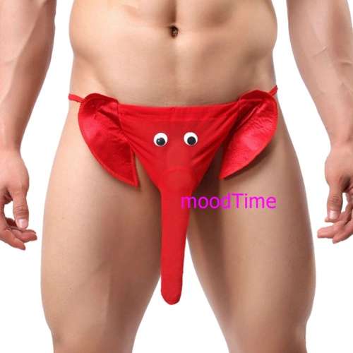 Sexy Men's Intimate Underwear G-string - Novelty Elephant (In Stock)