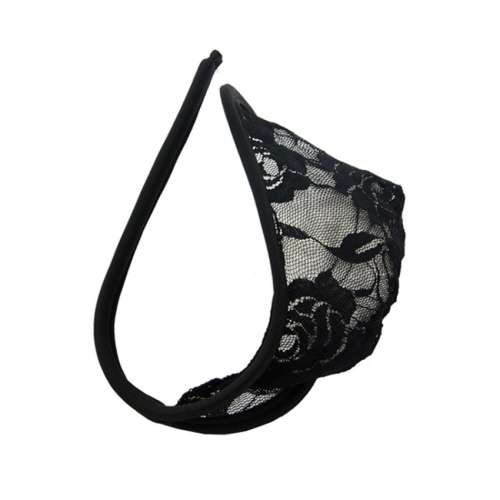 Sexy Lace Men's C-String Thong - Black (In Stock)