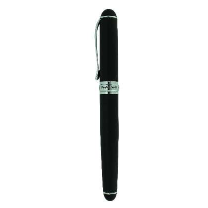 Black Medium Fine Nib Ink Fountain Pen (In Stock)