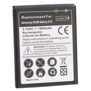 1800mAh Rechargeable Replacement Battery for Samsung Galaxy S2 i9100