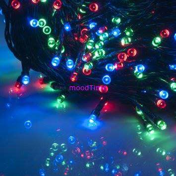 2-Mode Solar Powered 100 LED Multicolor String Light