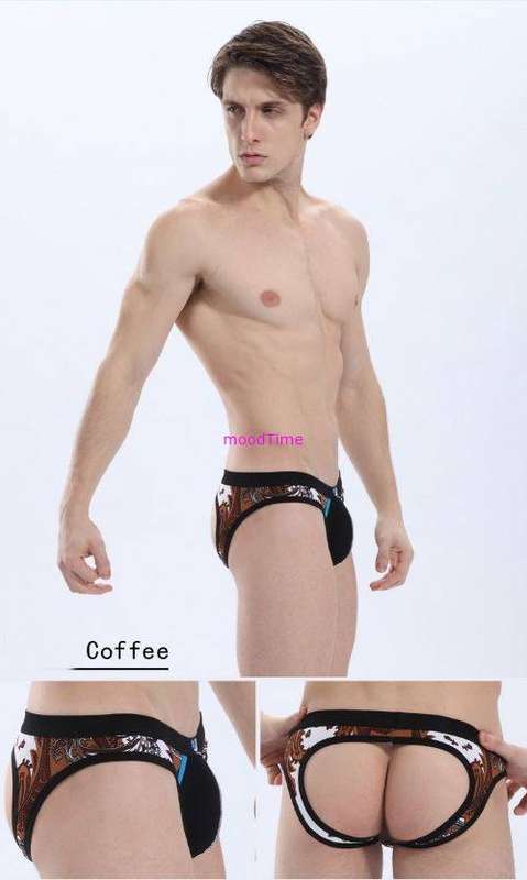 Large Men's Sexy Open Back Pouch Underwear (In Stock)
