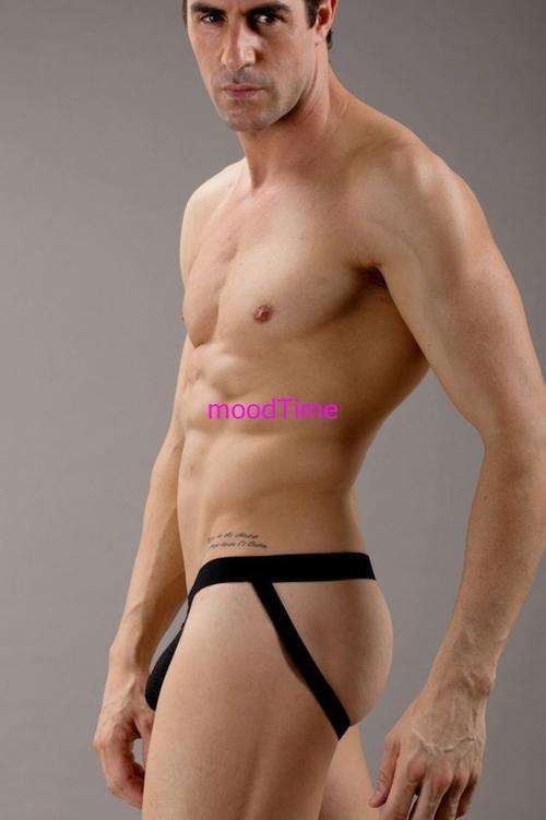 Sexy Mens Underwear Jockstrap Black