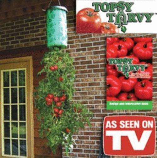 Upside down tomato planter