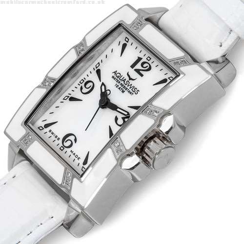 Swiss Movement I UNISEX I Aquaswiss LAVL004 Swissport L Unique Diamond Accented Watch