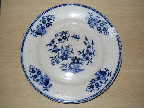 c1850's Belgium Blue & White Plate