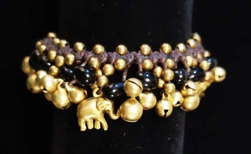 Boho Brass Beaded Bracelet