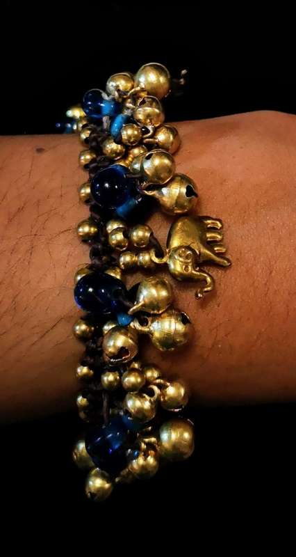 Boho Brass Beaded Bracelet