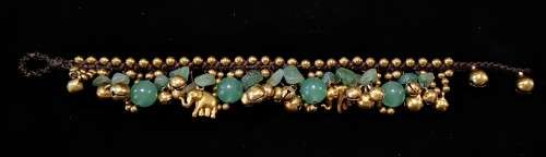 Boho Brass Beaded Bracelet