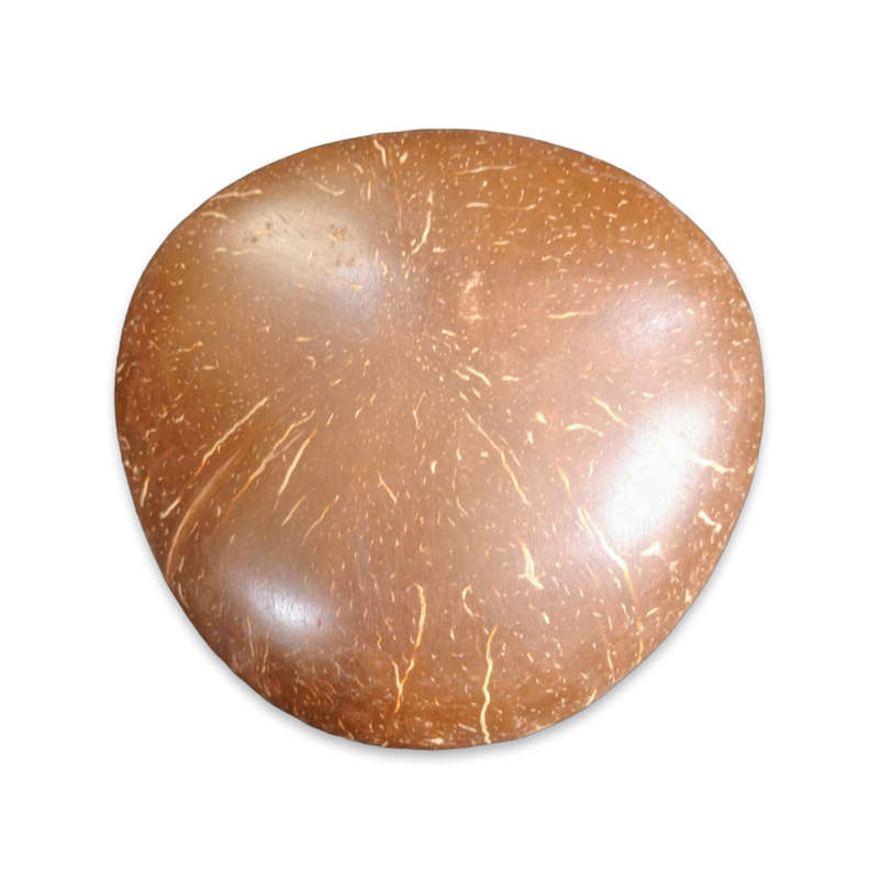 Handmade Mosaic Coconut Bowl - Peach