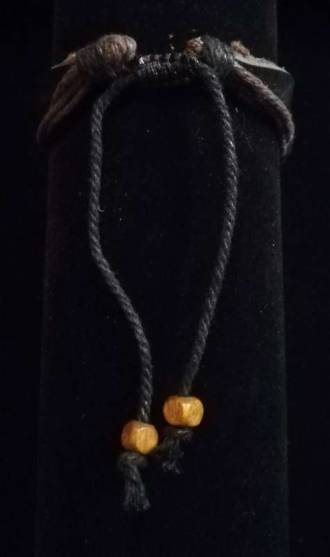 Unisex Multilayer Adjustable Beaded Leather & Wax String Bracelet with Peace & Hamsa Charm