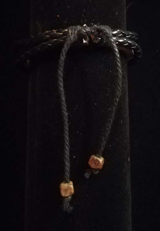Unisex Multilayer Adjustable Beaded Leather / Vegan Leather  Bracelet