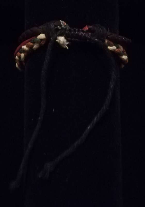 Unisex Multilayer Adjustable Leather / Vegan leather Wax String Bracelet  with Tree of Life Charm