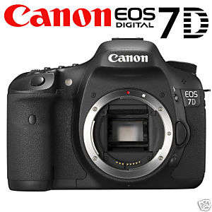 BOXED CANON EOS 7D DIGITAL SLR CAMERA BODY-quick shipping!!!!!!
