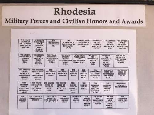 Boxed Set ~ 43 Miniture Rhodesian Military Forces and Civilian Honours and Awards