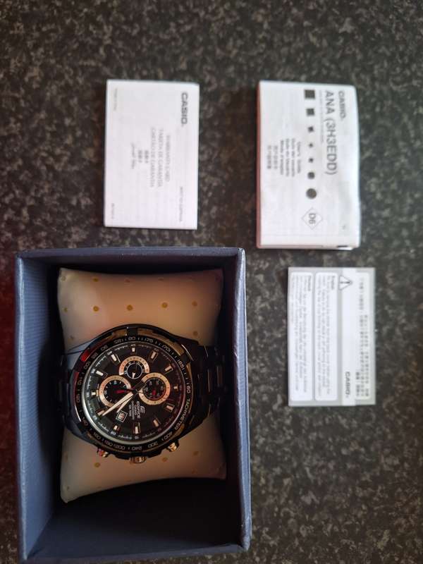 Casio Edifice Gents Chronograph Watch - 100m