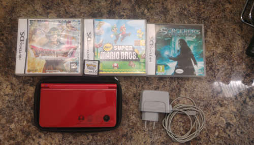 Nintendo DSi XL Mario Edition with 4 Games + Free Courier Delivery