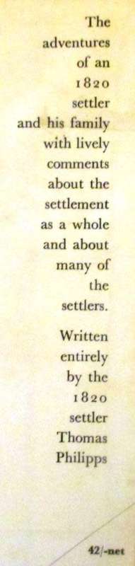 Philipps, 1820 Settler