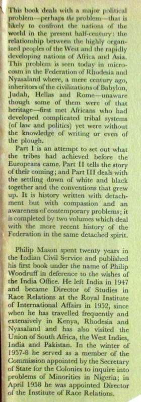 The Birth of a Dilemma, The Conquest and Settlement of Rhodesia
