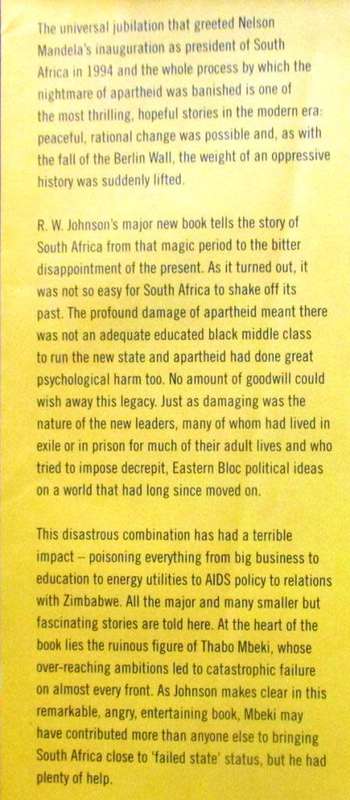 South Africa`s Brave New World the Beloved Country Since the End of Apartheid