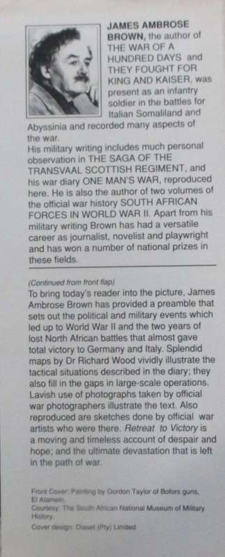 Retreat to Victory a Diary in North Gazala to El Alamein 1942