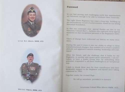 Under the Crossed Flags a Pictorial History of the Imperial Light Horse and the Light Horse Regiment