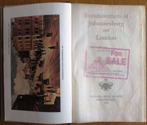 Reminscences of Johannesburg and London