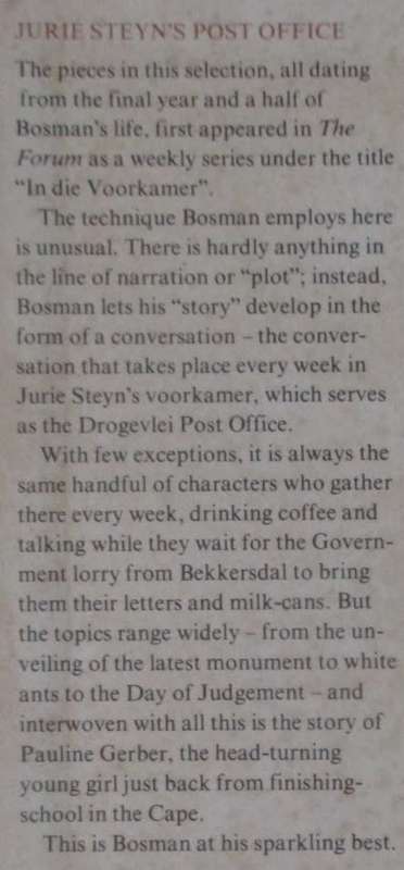 Jurie Steyn`s Post Office