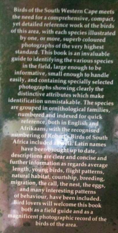 Birds of the South Western Cape