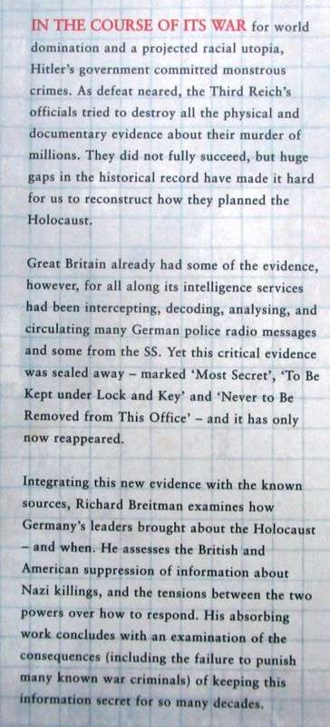 Official Secrets what the Nazis Planned and What the British and Americans Knew