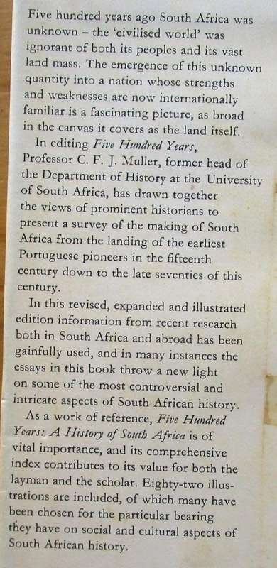 500 Years, a History of South Africa