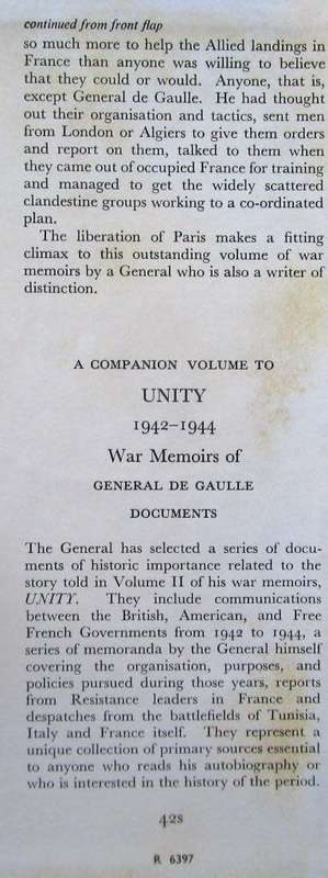 War Memoirs Unity 1942 - 1944