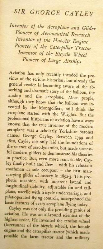 Sir George Cayley the Inventor of the Aeroplane