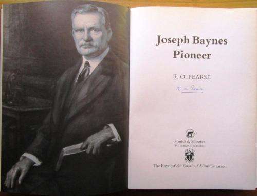 Joseph Baynes Pioneer  ***SIGNED***
